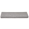 Alfombrilla escalera 30 uds 65x21x4 cm gris claro 3