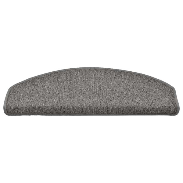 Alfombrilla escalera 30 uds gris oscuro 65x24x4 cm M 3