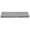 Alfombrilla escalera 30 uds 65x21x4 cm gris 3