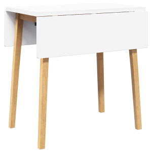 Mesa de jantar madeira seringueira maciça Natural H