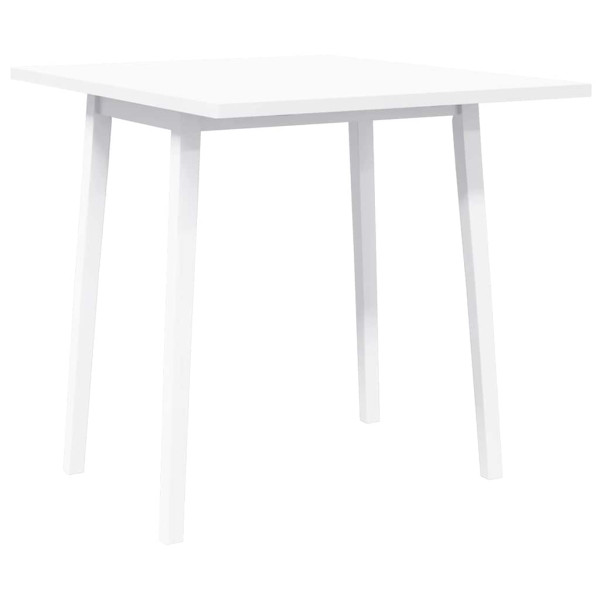 Mesa de comedor de madera maciza de caucho blanco M 4
