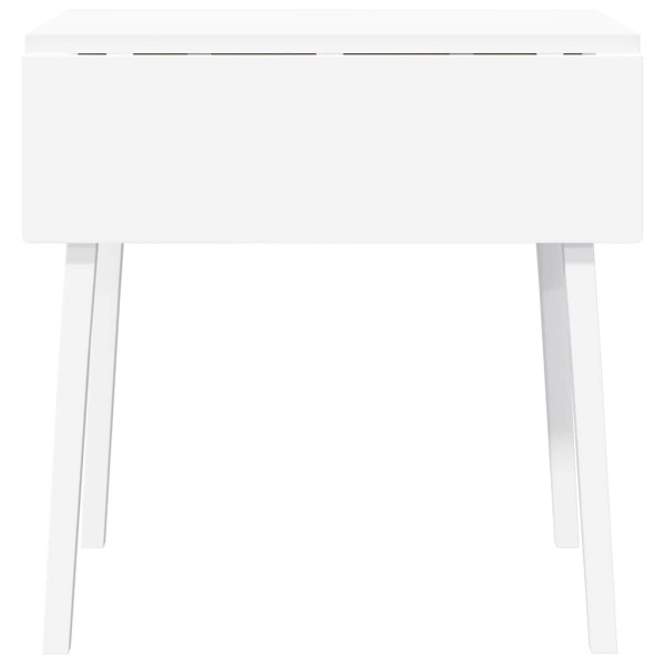 Mesa de comedor de madera maciza de caucho blanco M 5