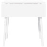 Mesa de jantar madeira seringueira maciça branco 5