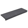 Alfombrilla escalera 30 uds 65x21x4 cm Gris y negro 2