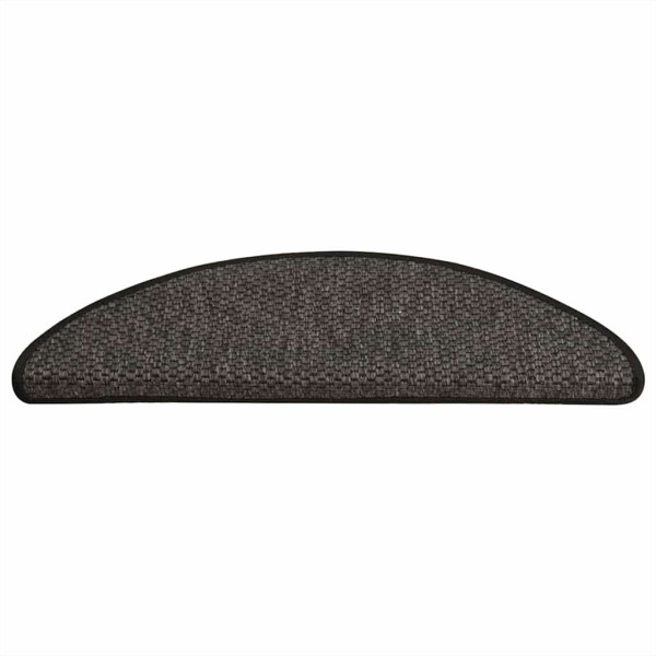 Alfombra autoadhesiva escalera sisal 30 uds 65x21x4cm antracita M 3