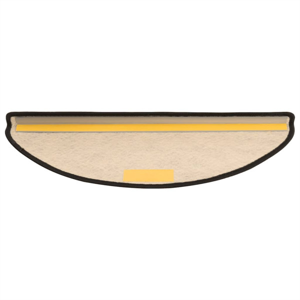 Tapetes escada adesivos aspeto sisal 30pcs 65x21x4 cm antracite M 4