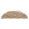 Tapetes escada adesivos aspeto sisal 30 pcs 56x17x3cm cor areia 5