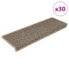Alfombra autoadhesiva escalera sisal 30 uds beige oscuro 1