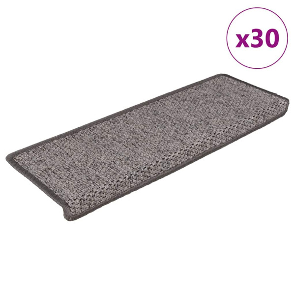 Alfombra autoadhesiva escalera sisal 30 uds Grey and Beige D