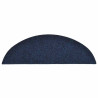 Tapetes de escada autoadesivos 30 peças 56x17x3 cm azul-marinho semicircular 4
