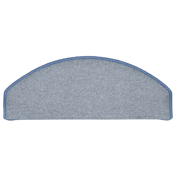 Alfombrilla escalera 30 uds gris claro and azul 65x24x4 cm M 4