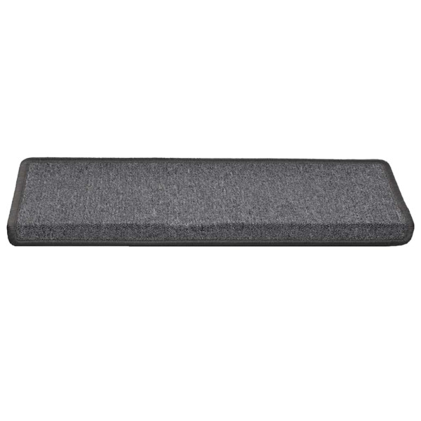 Alfombrilla escalera 30 uds 65x21x4 cm gris oscuro M 3