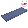 Tapetes de escadas 30 pcs 65x25 cm azul 1
