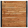 Mesa de centro 100x100x35 cm madeira de acácia maciça 4