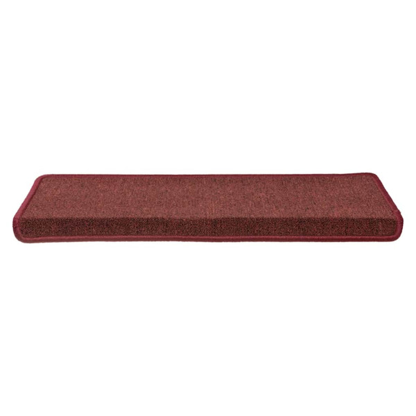 Alfombrilla escalera 30 uds 65x21x4 cm Rojo mate M 3