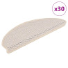 Tapetes escada adesivos aspeto sisal 30 pcs 65x21x4 cm berbere 1