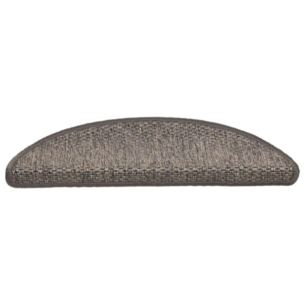 Tapetes escada adesivos aspeto sisal 30 pcs 56x17x3cm M 3