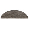Tapetes escada adesivos aspeto sisal 30 pcs 56x17x3cm 5
