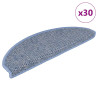 Alfombra autoadhesiva escalera sisal 30 uds 56x17x3 cm azul 1