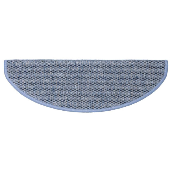 Alfombra autoadhesiva escalera sisal 30 uds 56x17x3 cm azul M 5