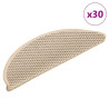 Tapetes escada adesivos aspeto sisal 30 pcs 56x17x3 cm berbere 1