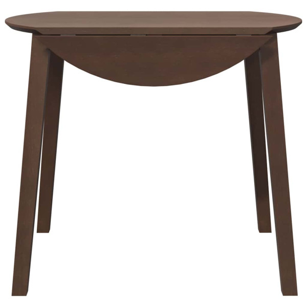Mesa de comedor de madera maciza de caucho marrón M 5