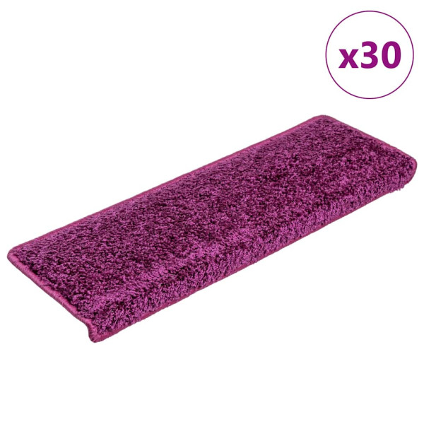 Alfombrilla escalera 30 uds 65x21x4 cm violeta D
