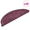 Alfombrilla escalera 30 uds morado oscuro 56x17x3 cm 1