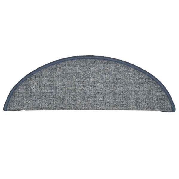 Alfombrilla escalera 30 uds gris claro and azul 56x17x3 cm M 4