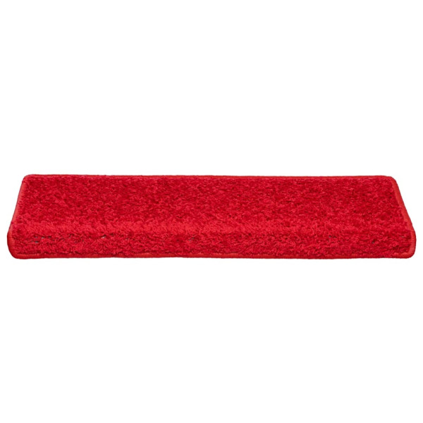 Alfombrilla escalera 30 uds 65x21x4 cm rojo M 3