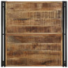 Mesa de centro 80x80x35 cm madeira de mangueira áspera maciça 4