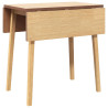 Dining Table Natural Solid Wood Rubber 2