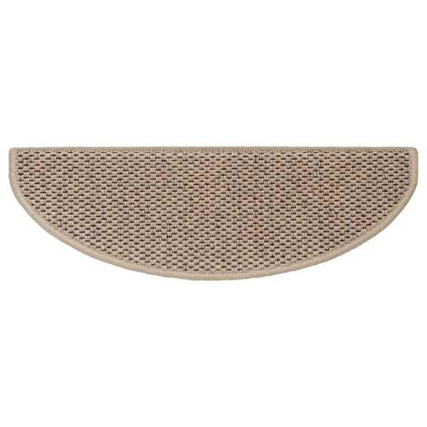 Alfombra autoadhesiva escalera sisal 30 uds 65x21x4 cm arena M 5