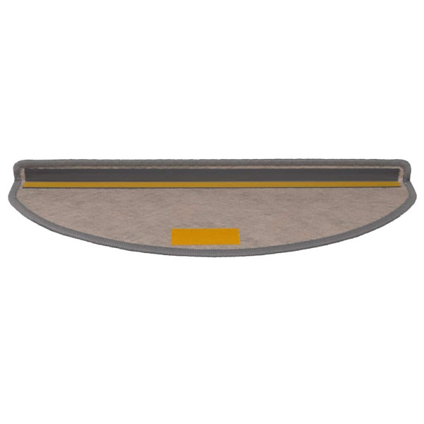 Alfombra autoadhesiva escalera sisal 30 uds 65x21x4 cm Platina M 4