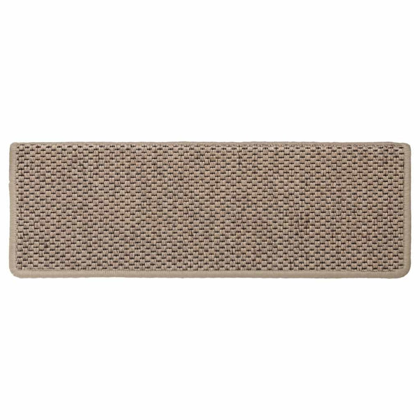 Alfombra autoadhesiva escalera sisal 30 uds 65x21x4 cm arena M 5