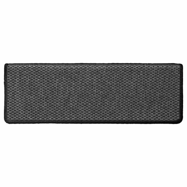 Tapetes escada adesivos aspeto sisal 30pcs 65x21x4 cm antracite M 5