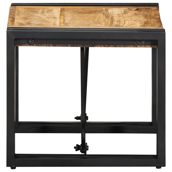 Mesa de centro 40x40x35 cm madera maciza de mango rugoso M 3