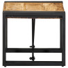 Mesa de centro 40x40x35 cm madera maciza de mango rugoso 3