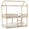 Cama litera sin colchón madera maciza de pino 90x190 cm 2