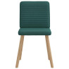 Cadeiras de jantar 2 pcs tecido verde-escuro 4