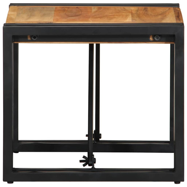 Mesa de centro 40x40x35 cm madeira de acácia maciça M 3