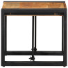Mesa de centro 40x40x35 cm de madera maciza de acacia 3