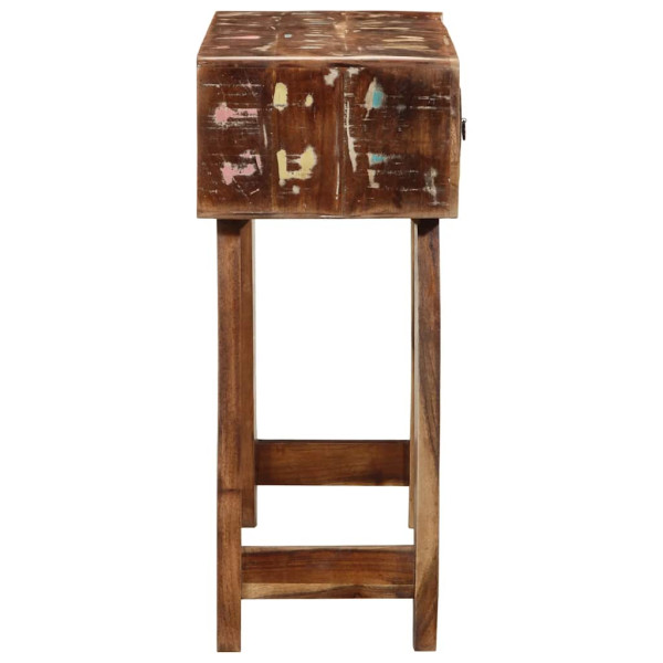 Mesa consola 90x32x75 cm madeira recuperada maciça M 3