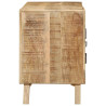 Mueble de TV madera maciza de mango rugosa 105x46x32 cm 3