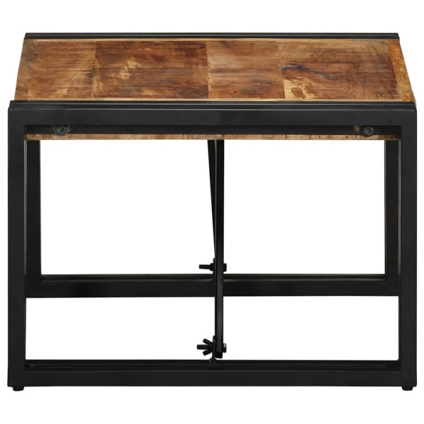 Mesa de centro 50x50x35 cm madera maciza de mango M 3