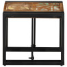 Mesa de centro multicor 40x40x35 cm madeira maciça recuperada 3