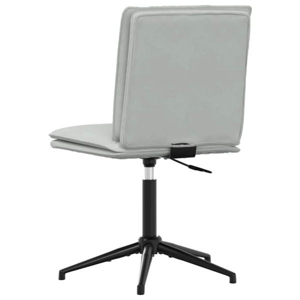 Silla de comedor terciopelo gris claro M 5