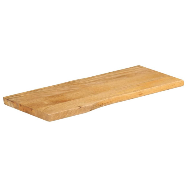 Tablero de mesa borde natural madera maciza mango 80x40x2.5 cm M 2