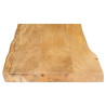 Tablero de mesa borde natural madera maciza mango 80x40x2.5 cm 4