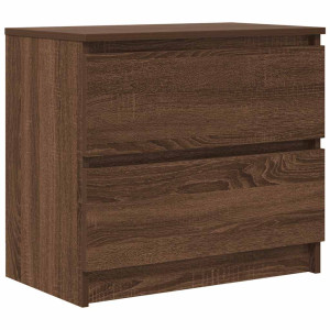 Mueble para TV madera contrachapada marrón roble 60x35x54 cm H